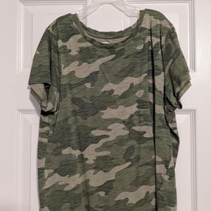 Camouflage Pattern Kids Short Sleeve Tee